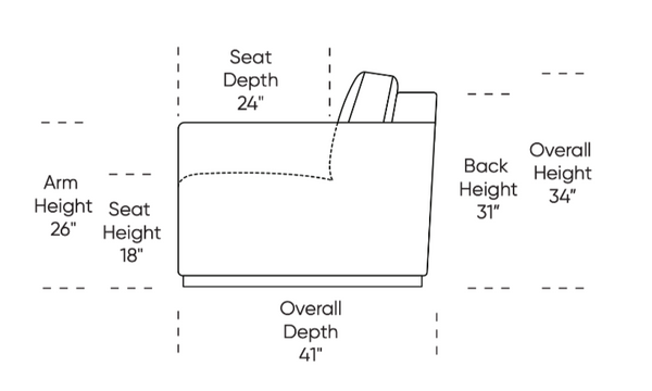 Pearson Today Sleeper Chair, Archer Sand  Performance Fabric
