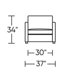 Pearson Today Sleeper Chair, Archer Navy Performance Fabric