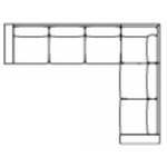 Hansen L Sectional, Large Arm, West Lake Oatmeal, 155.5" x 118.9"