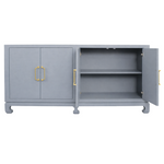 Drayton 4-Door Buffet, Grey, 72"W x 36.25"H x 20"D