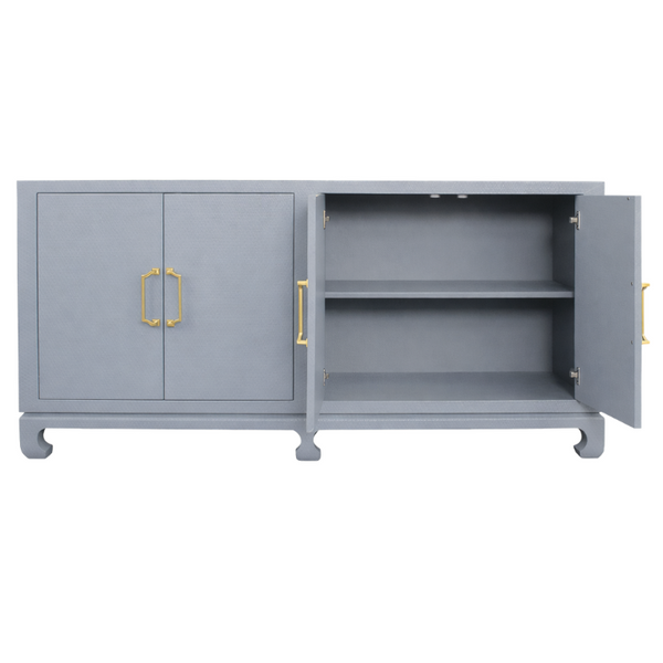 Drayton 4-Door Buffet, Grey, 72"W x 36.25"H x 20"D