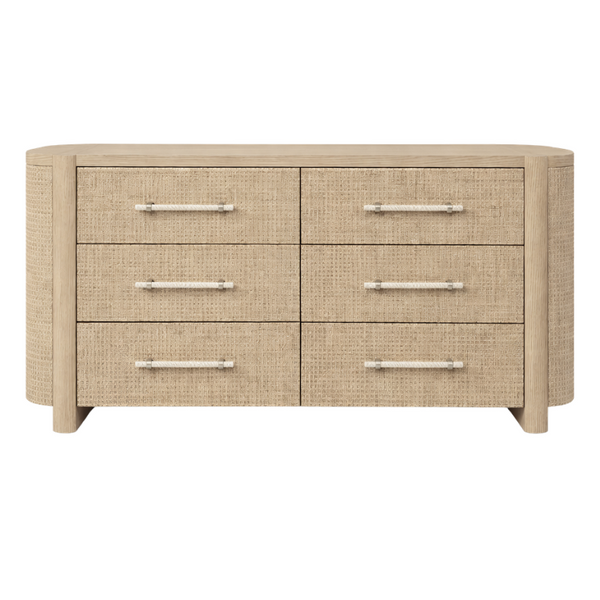 Zoey Natural Oak Dresser, 70"W x 22"D x 34"H