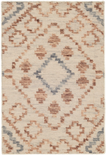Jelly Roll Sky Handwoven Reversible Wool Rug