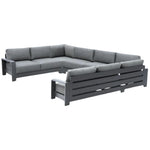 Sky Anthracite U Shape Sectional, 128"W x 98"D