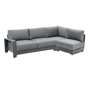 Sky Anthracite Right Chaise Sofa, 98"W x 64"D