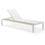 Oasis Chaise Lounge, White