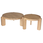 Solid Oak Nesting Coffee Tables