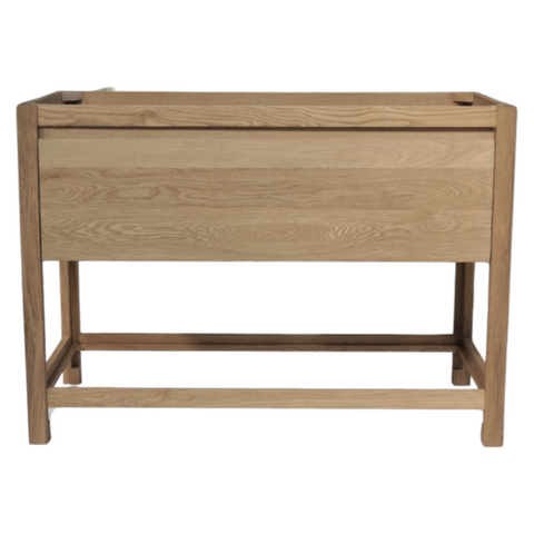 Solid Oak Bathroom Vanity, 48"W x 22"D x 34.5"H