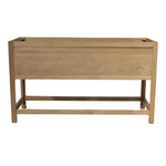 Solid Oak Bathroom Vanity, 60"W x 22"D x 34.5"H