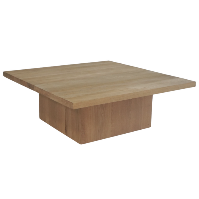 Solid Oak Large Coffee Table, 50"W x 50"D