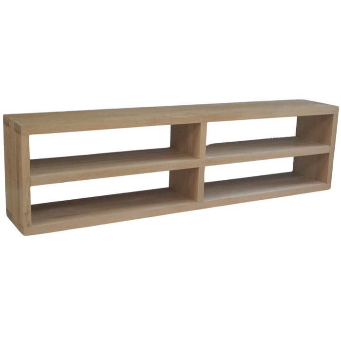 Solid Oak Sofa Console Table, 84"W x 14"D x 23"H