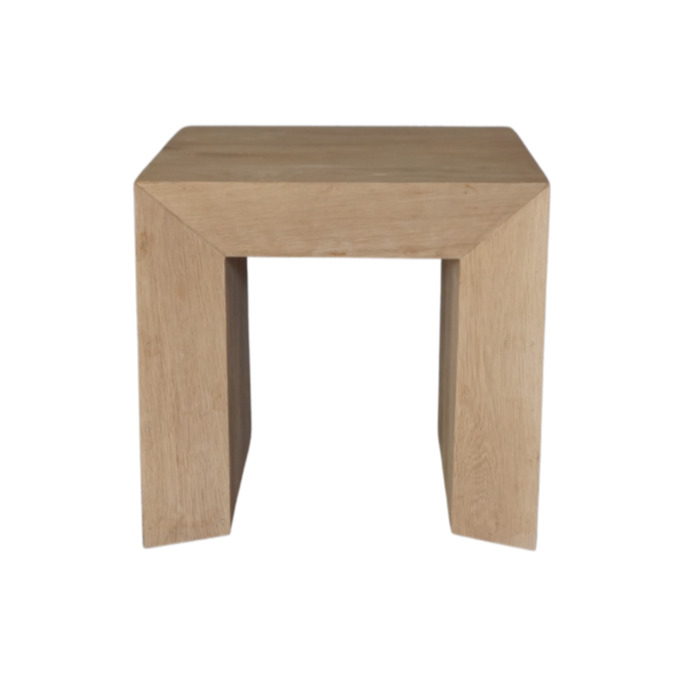 Solid Oak Side Table, 22"W