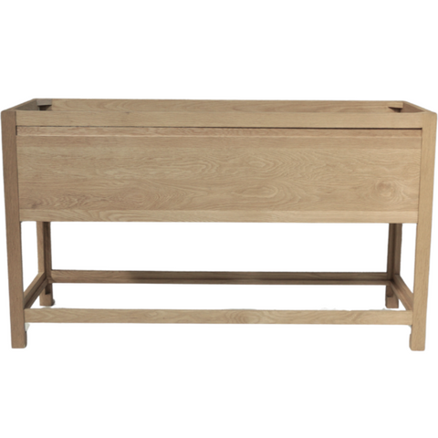 Solid Oak Bathroom Vanity, 60"W x 22"D x 34.5"H