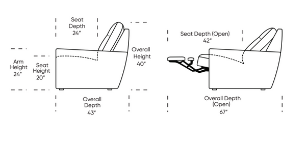 Keystone Leather 2 Seater Power Recline Sofa, Bison White, 84"W
