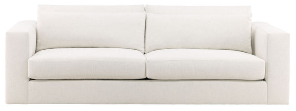 Leone Two Seat Sofa, Identify Ivory Performance Fabric, 100"W