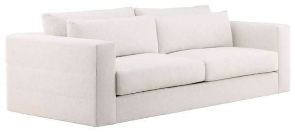 Leone Two Seat Sofa, Identify Ivory Performance Fabric, 100"W