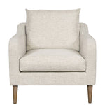 Thea Chair, Jack Linen Fabric/ Flaxen Stone