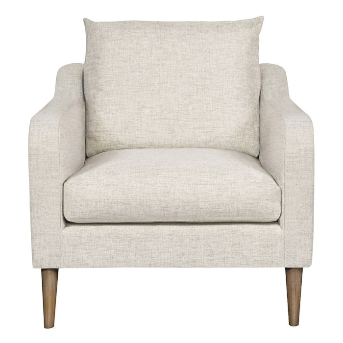 Thea Chair, Jack Linen Fabric/ Flaxen Stone