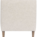 Josie Jack Linen Fabric Chair, with Flaxen Stone Finish Tapered Leg