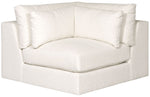 Leone Sectional, Nomad Snow Performance Fabric, 138" x 138"D