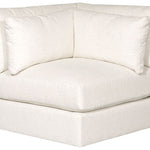 Leone Sectional, Nomad Snow Performance Fabric, 138" x 138"D