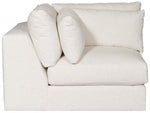 Leone Sectional, Nomad Snow Performance Fabric, 138" x 138"D