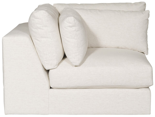 Leone Sectional, Nomad Snow Performance Fabric, 138" x 138"D