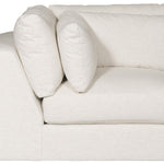 Leone Sectional, Nomad Snow Performance Fabric, 138" x 138"D