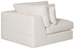 Leone Sectional, Nomad Snow Performance Fabric, 138" x 138"D