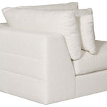 Leone Sectional, Nomad Snow Performance Fabric, 138" x 138"D