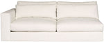 Leone Sectional, Nomad Snow Performance Fabric, 138" x 138"D