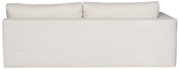 Leone Sectional, Nomad Snow Performance Fabric, 138" x 138"D