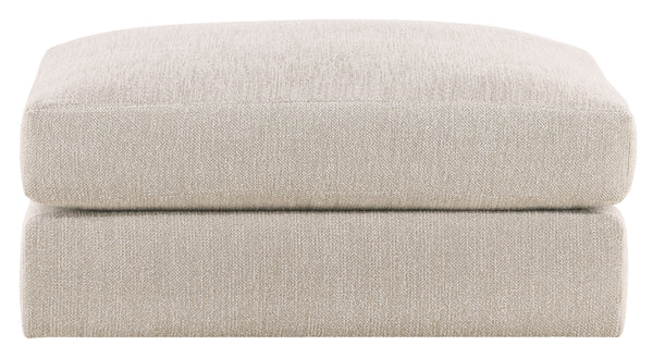 Leone Stocked Bumper, Topper Oatmeal Performance Fabric, 40.5"W x 40.5"D x 19"H