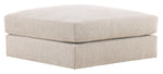 Leone Stocked Bumper, Topper Oatmeal Performance Fabric, 40.5"W x 40.5"D x 19"H