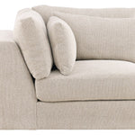 Leone Sectional, Topper Oatmeal Performance Fabric, 138" x 138"D