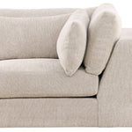 Leone Sectional, Topper Oatmeal Performance Fabric, 138" x 138"D