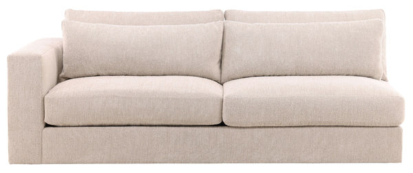 Leone Sectional, Topper Oatmeal Performance Fabric, 138" x 138"D