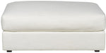Lucca Ottoman/Bumper, Kipri Snow Performance Fabric, 43.5"W x 29.5"D