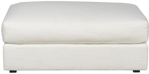 Lucca Ottoman/Bumper, Kipri Snow Performance Fabric, 43.5"W x 29.5"D