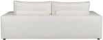 Lucca Two Seat Sofa, Kipri Snow Performance Fabric, 95"W