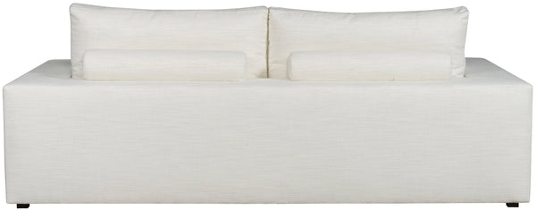 Lucca Two Seat Sofa, Kipri Snow Performance Fabric, 95"W