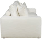 Lucca Two Seat Sofa, Kipri Snow Performance Fabric, 95"W