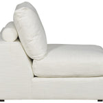 Lucca Sectional Armless Chair, Kipri Snow Performance Fabric, 29.5"
