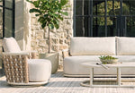 Taurus Outdoor Swivel Chair - Tennis Sand