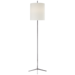 Caron Floor Lamp, Polished Nickel
