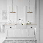 Piatto Medium 18"Dia Pendant, Plaster White/Hand-Rubbed Antique Brass