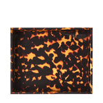 Faux Tortoiseshell Medium Lacquered Serving Tray