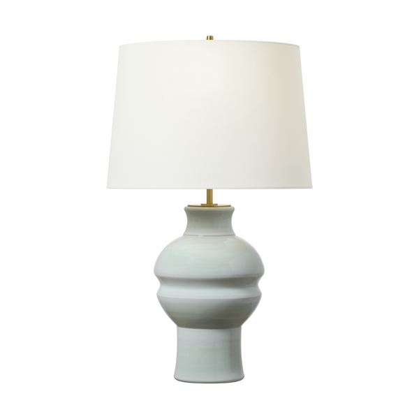 Nova Medium Table Lamp - Silk Green, 27.62"H