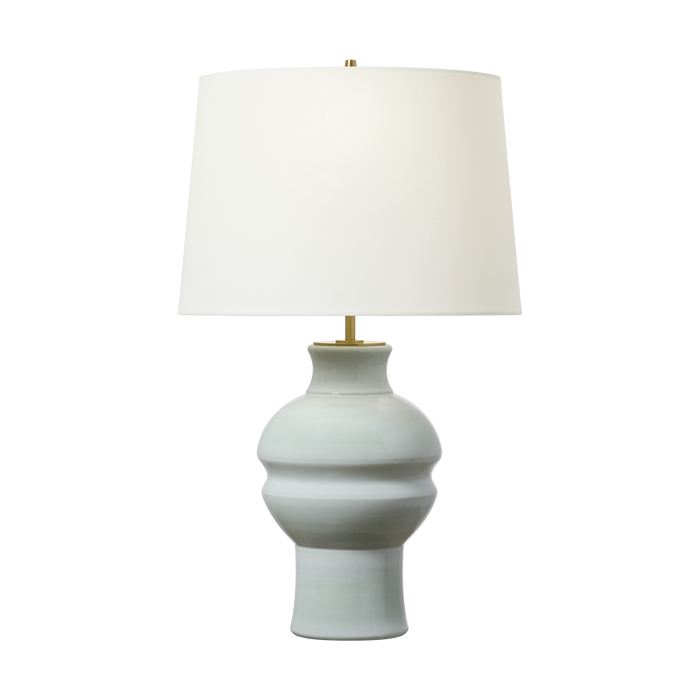 Nova Medium Table Lamp - Silk Green, 27.62"H