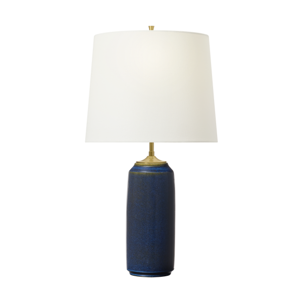 Cato Medium Table Lamp - Mixed Blue Brown, 27.75"H